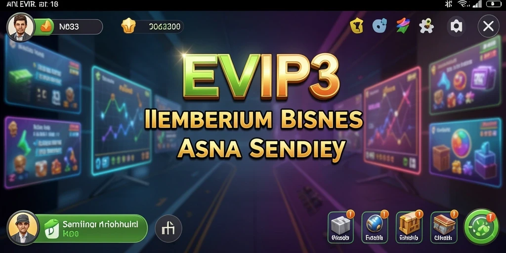 Screenshot EVIP3 menampilkan aksi gameplay seru di dunia Tycoon.