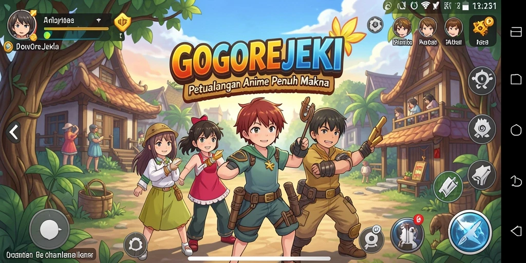 Tampak aksi seru karakter Anime dalam GOGOREJEKI.