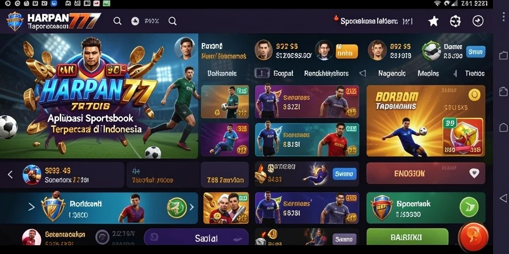 Tangkapan layar gameplay HARAPAN777 menunjukkan antarmuka ramah pengguna dalam taruhan olahraga.