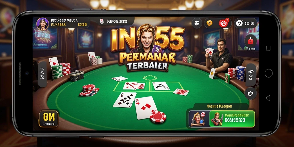 Tangkapan layar gameplay menarik dari INS55 yang menunjukkan aksi Poker.