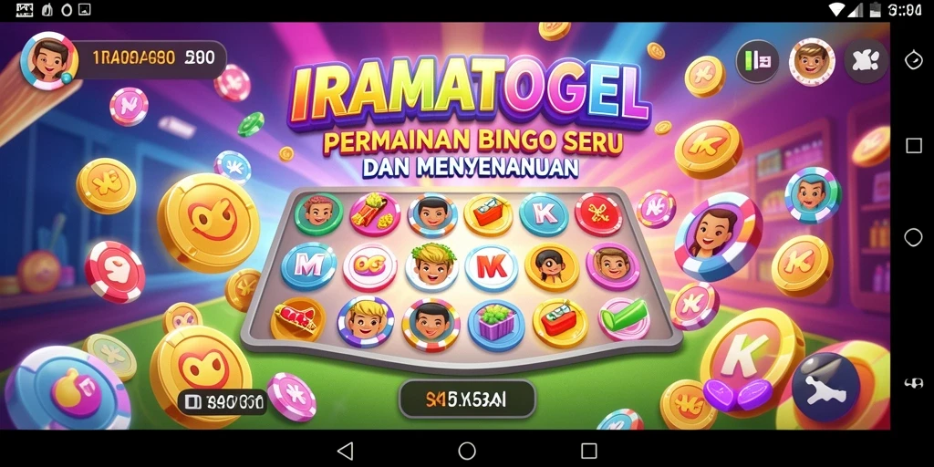 Tampilan gameplay Bingo yang seru dan interaktif di IRAMATOGEL.