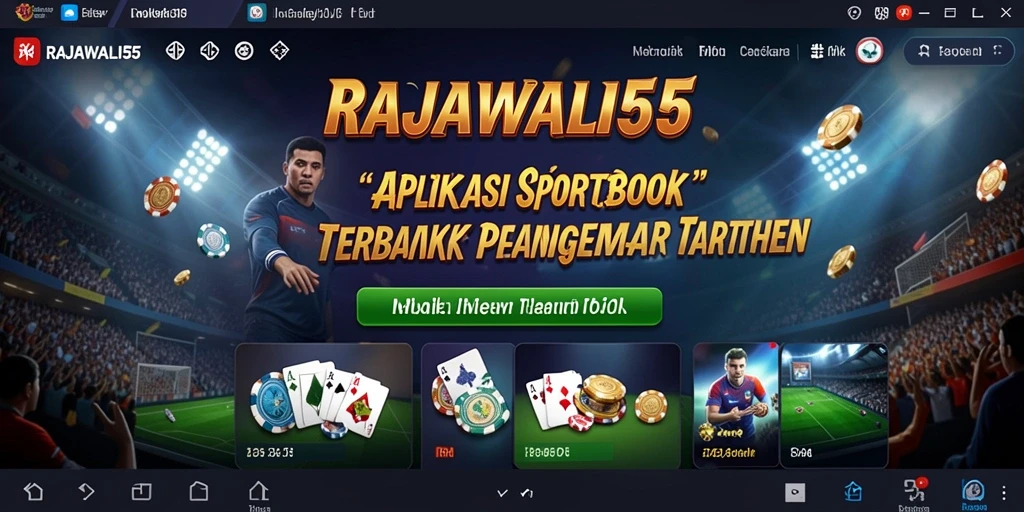 Tampilan menarik dari gameplay di aplikasi Sportsbook RAJAWALI55.