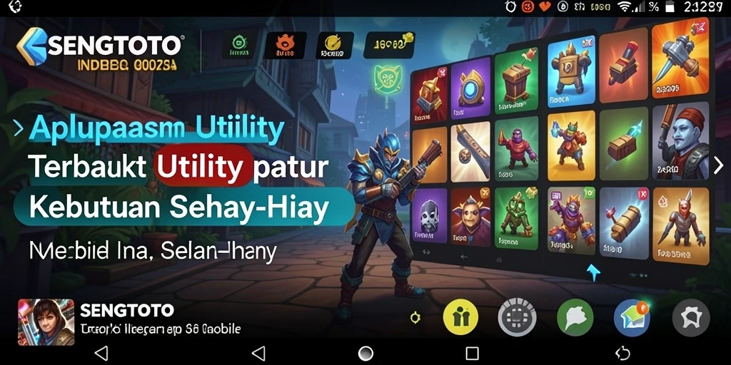 Screenshot utama SENGTOTO menampilkan antarmuka aplikasi yang intuitif.
